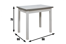 Стол раскладной "Прямая ножка" сосна 1