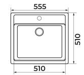 Мойка врезная 1