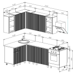 Кухня "Оливия" угловая 0